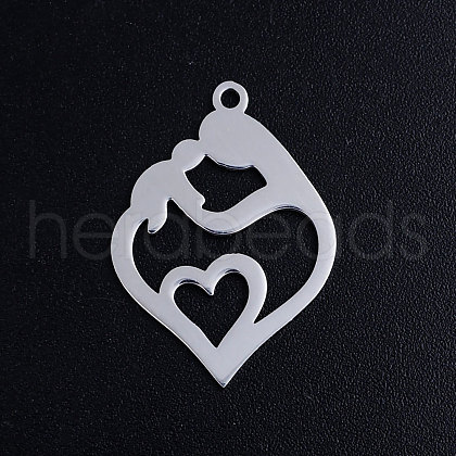 Non-Tarnish 201 Stainless Steel Pendants STAS-S105-JN388-1-1