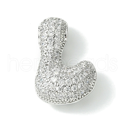 Rack Plating Brass Cubic Zirconia Pendants KK-S378-02P-L-1