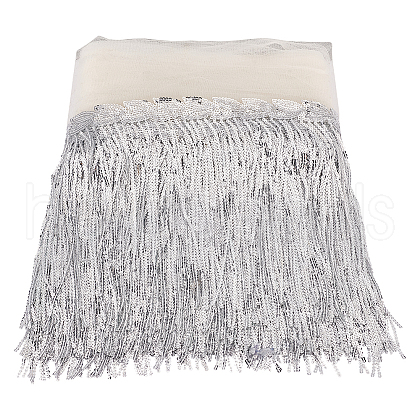 10 Yards Polyester Fringe Lace Trim DIY-WH0308-499B-1
