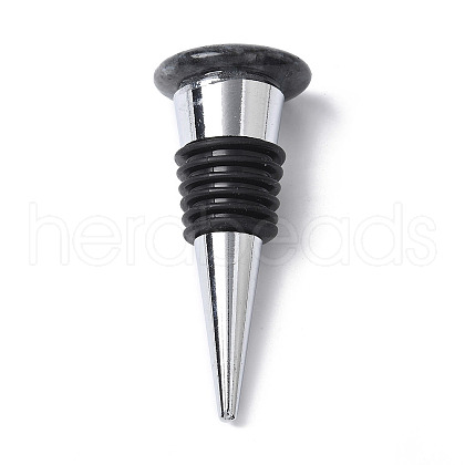 Moon Natural Larvikite Wine Stoppers DJEW-P021-D02-1