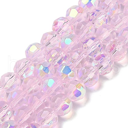 Electroplate Glass Beads Strands EGLA-Q129-02A-AB01-1