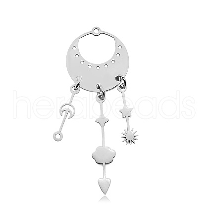Non-Tarnish 201 Stainless Steel Big Pendants STAS-S105-LA731-1-1