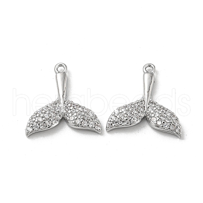 Brass Micro Pave Cubic Zirconia Pendants KK-H460-40P-1