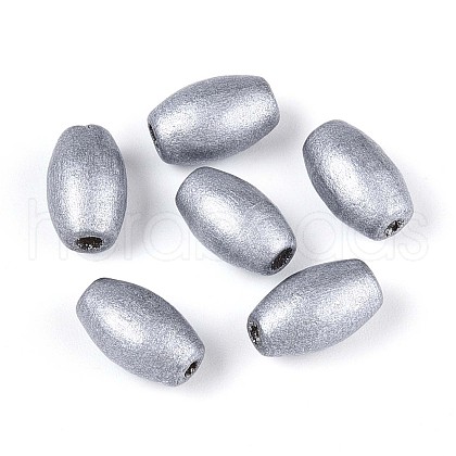 Spray Painted Schima Wood Beads WOOD-T032-30B-02-1