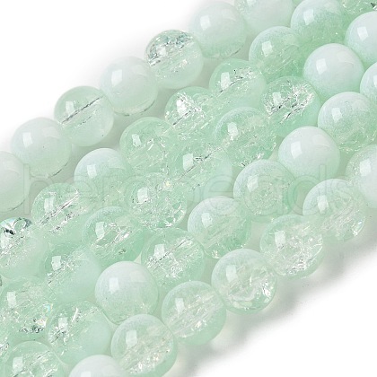 Crackle Glass Beads Strands X1-GLAA-U001-8mm-01-1