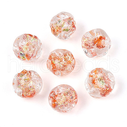 Handmade Foil Lampwork Beads FOIL-T007-01D-1