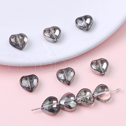 20Pcs Transparent Electroplate Glass Beads GLAA-P059-01-1