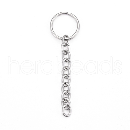 Tarnish Resistant 304 Stainless Steel Split Key Rings STAS-G214-03P-1