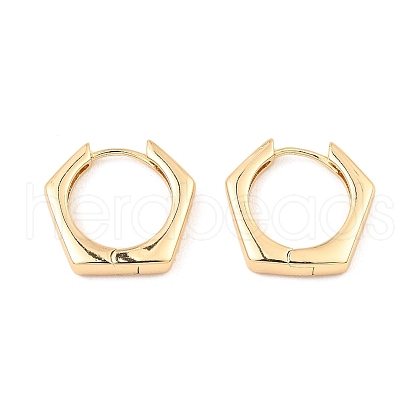Brass Hoop Earrings EJEW-I289-21B-G-1