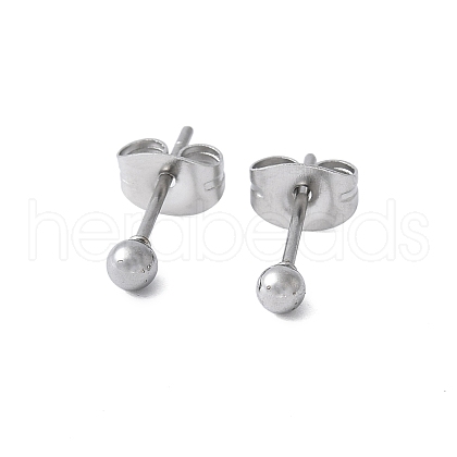 304 Stainless Steel Stud Earrings for Women EJEW-E603-06B-P-1