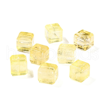 Natural Lemon Quartz Cube Beads PW-WGA95C5-01-1