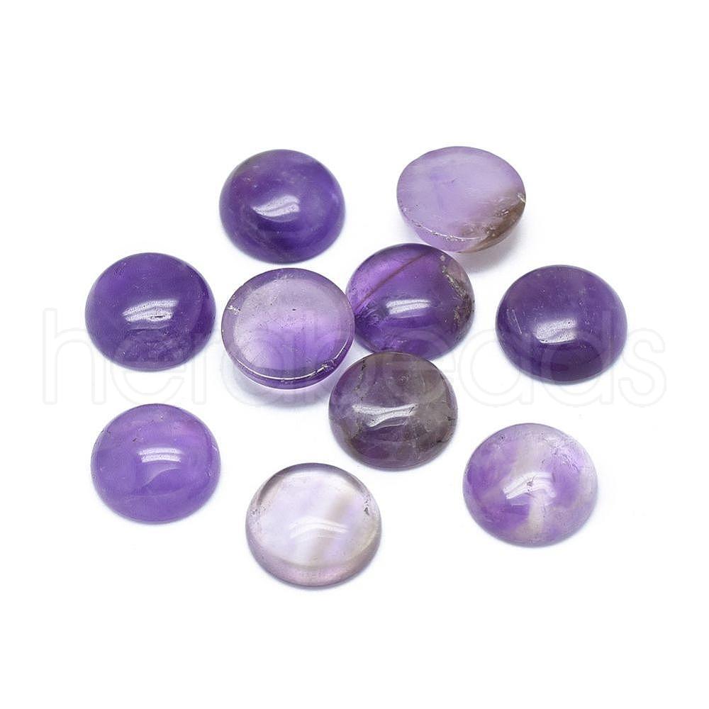 Wholesale 100 pcs, Natural Amethyst Cabochons